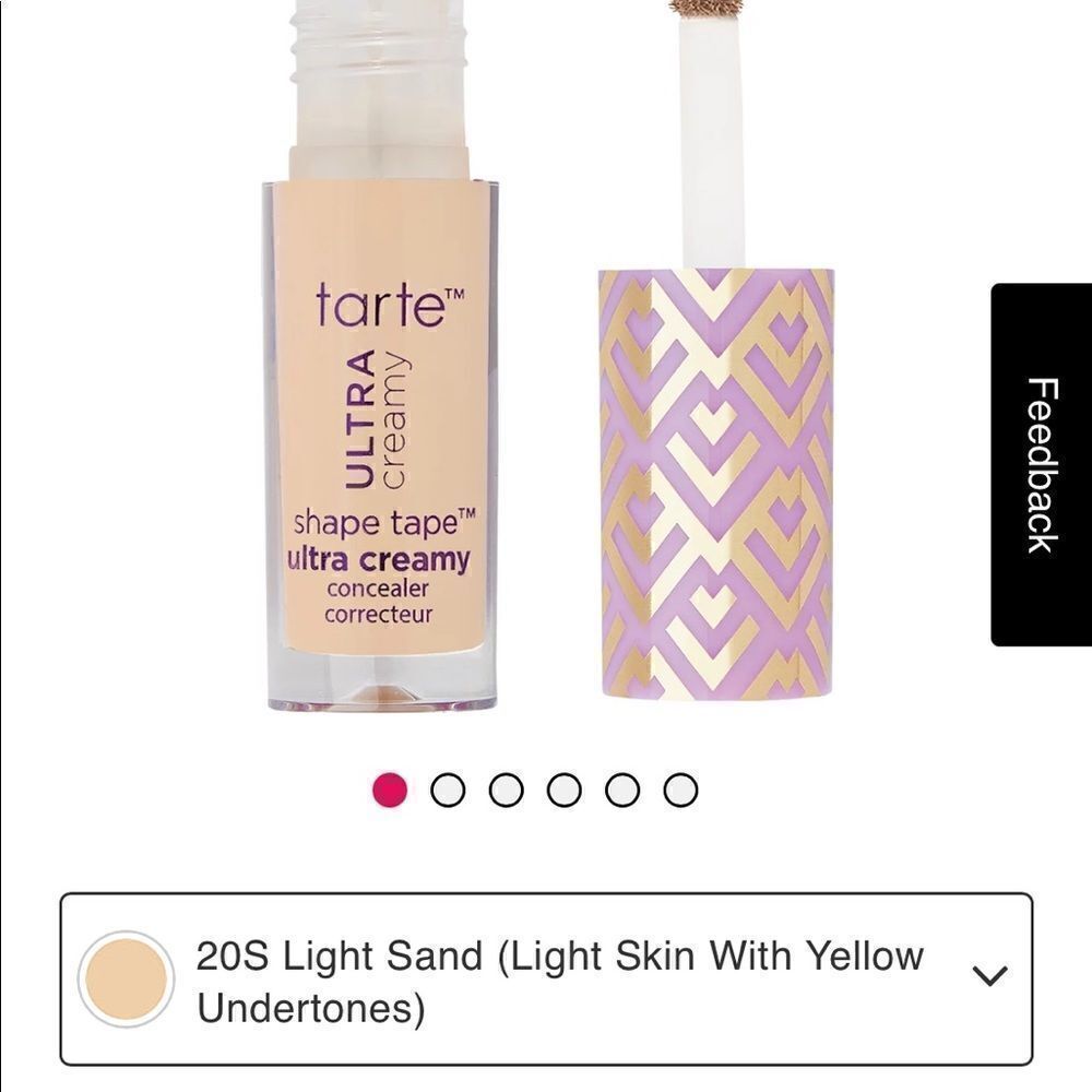 Travel Size Shape Tape Ultra Creamy Concealer color 20s light sand
Size 0.03 oz|